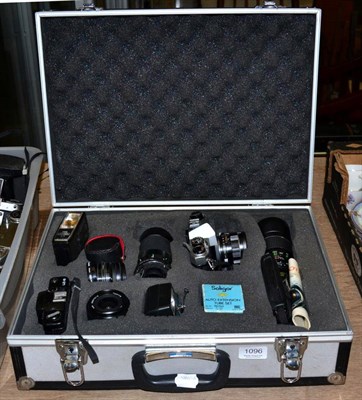 Lot 1096 - Pentax Spotmatic F outfit in case