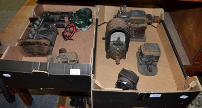 Lot 1109 - Seven electric motors and switch (two boxes)