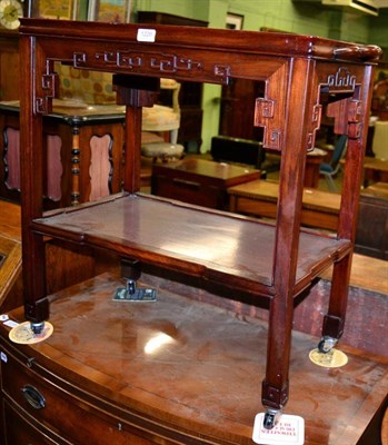 Lot 1220 - A Chinese hardwood trolley