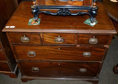 Lot 1226 - A George III mahogany three height chest of drawers