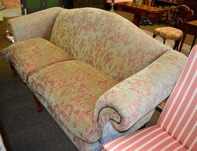 Lot 1265 - A Wesley Barrel Georgian style humpback sofa