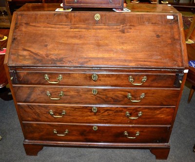 Lot 1278 - George III mahogany bureau