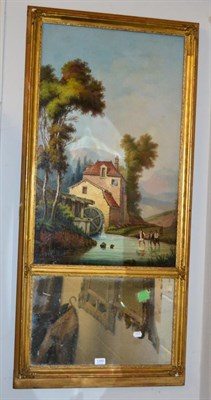 Lot 1349 - A rectangular painting/mirror