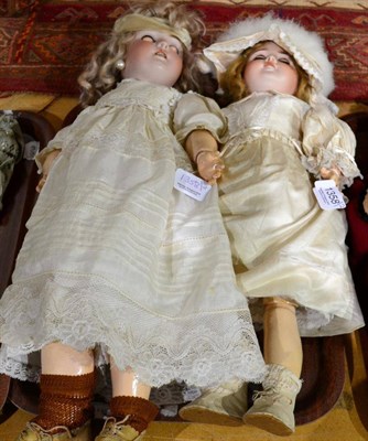 Lot 1358 - SFBJ Paris 60 bisque socket head doll, with sleeping blue eyes, open mouth, original wig, on a...