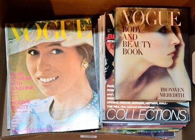 Lot 1389 - A small quantity of Vogue magazines (one box)