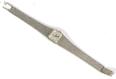 Lot 114 - A lady's 9 carat white gold Rotary wristwatch