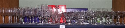 Lot 133 - A quantity of good quality cut table glass, to include: a set of six Stuart Abbey pattern large...