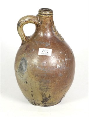 Lot 235 - A Rhenish stoneware Bellamine jug, 17th century, 29.5cm high