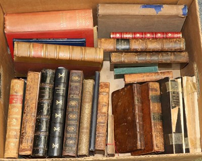 Lot 375 - A small quantity of books, predominantly antiquarian, including leather-bound
