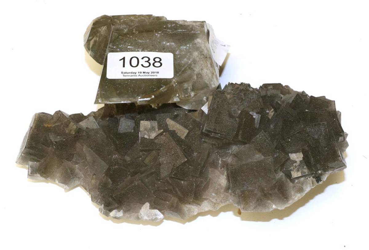 Lot 1038 - Minerals: Calcite with Fluorite Specimen