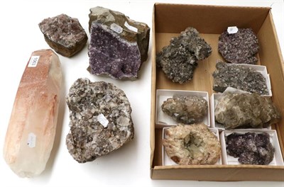 Lot 1065 - Minerals: A Collection of 10 Fluorites, from various locations in the Northern Pennines