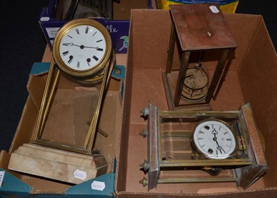 Lot 1163 - A Hry Marc mantel clock and two other mantel clocks (a.f.)