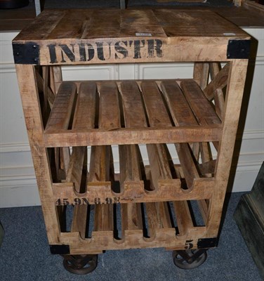 Lot 1179 - An industrial wine trolley