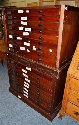 Lot 1199 - A mahogany plan chest