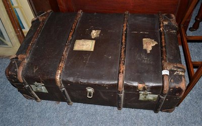 Lot 1205 - A Vintage travel trunk