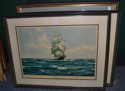 Lot 1221 - After Montague Dawson RMSA, FRSA (1890-1973) ";The Tall Ships";, signed in pencil, with the...