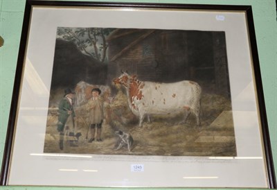 Lot 1245 - William Ward after George Garrard, A Holderness Cow, coloured engraving, plate size 47cm by 61cm