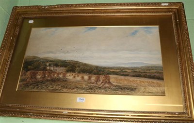 Lot 1248 - A 19th century English School watercolour harvest scene signed Orrock