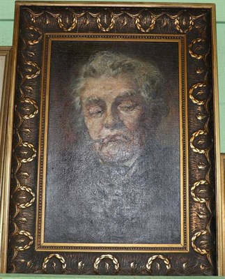 Lot 1255 - A portrait of a gentleman wearing a cravat, oil on canvas