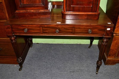 Lot 1326 - A Victorian mahogany dressing table with later mirror