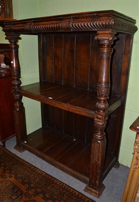 Lot 1332 - An oak hall side table