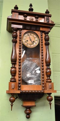 Lot 1335 - A regulator type wall clock