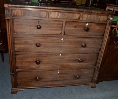 Lot 1407 - A 19th century chest of drawers