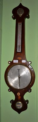 Lot 1435 - A Victorian rosewood wheel barometer, signed T Taylor, Bradford