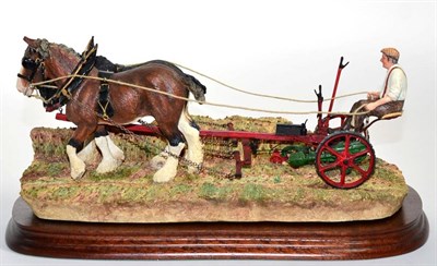 Lot 34 - Border Fine Arts 'Hay Cutting Starts Today' (Gold Edition), Commissioned by The Posthorn,...