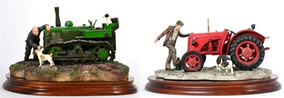 Lot 40 - Border Fine Arts 'Kick Start' (David Brown Cropmaster Tractor, Farmer and Collie), model No....