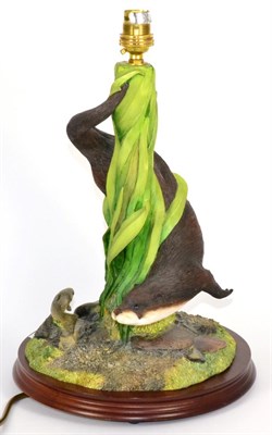 Lot 63 - Border Fine Arts Studio Table Lamp 'Swimming Otter', model No. A5026 by Adrian Hughes