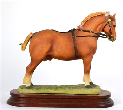 Lot 66 - Border Fine Arts 'Suffolk Punch Stallion' (Standing), model No. L70 by Anne Wall, limited...