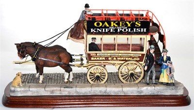 Lot 78 - Border Fine Arts 'The London Omnibus', model No. B0736 by Ray Ayres, limited edition 51/500, on...