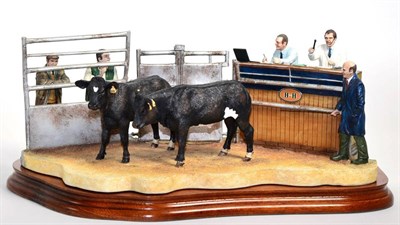 Lot 83 - Border Fine Arts 'Under the Hammer' (Limousin Cross), model No. B0666A by Kirsty Armstrong, limited