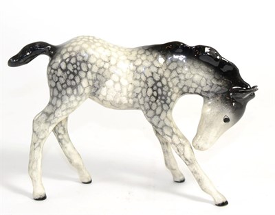Lot 108 - Beswick Foal (Large, Head Down), model No. 947, Rocking Horse grey gloss