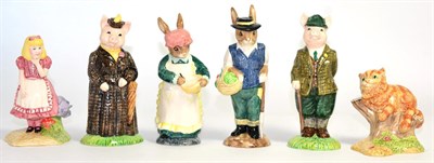 Lot 118 - Beswick ";Alice in Wonderland"; Models: 'Alice' Style Two, model No. LC 2 (3952) and 'Cheshire Cat'