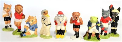 Lot 121 - Beswick Sporting Characters Comprising: 'Fly Fishing', model No. SC 1 (3815), 'Last Lion of...