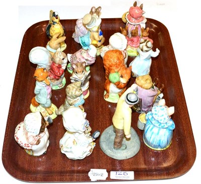 Lot 128 - Beswick Beatrix Potter figurines including: 'Amiable Guinea-Pig', 'Miss Moppet', 'Tabitha...
