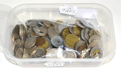 Lot 179 - Approximately 175 foreign coins, including some silver together with a group of foreign banknotes