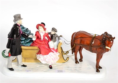 Lot 200 - A Royal Doulton limited edition Prestige figure group ";Glad Tidings"; HN5130, 133/150 (boxed...