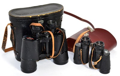 Lot 279 - A set of Carl Zeiss binoculars and a set of Tecna binoculars both in cases