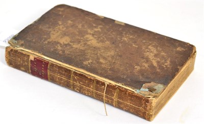 Lot 283 - The Art of Cookery, Made Plain and Easy, by Mrs Glasse, 1796, lacking rear board (a.f.)
