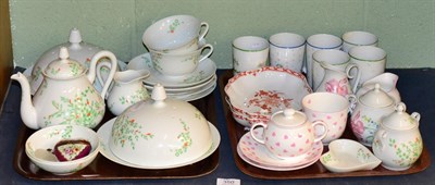 Lot 350 - A quantity of modern Limoges and Nina Campbell ceramics, etc (two trays and two boxes)