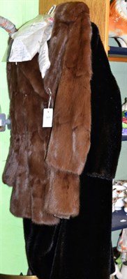 Lot 364 - Squirrel fur coat and a faux fur coat (2)