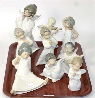 Lot 508 - Nine Lladro angels