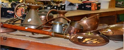 Lot 1004 - Skillet pans, copper and brass ware