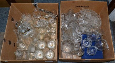 Lot 1024 - Three boxes of assorted glass