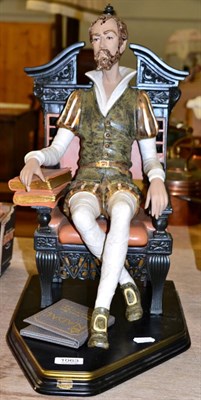 Lot 1063 - A large Nadal porcelain figure of Don Quiote