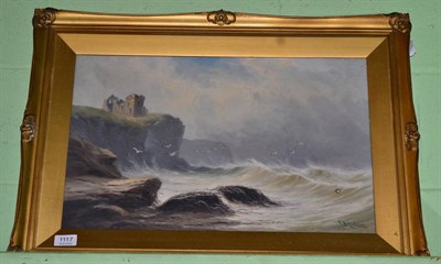 Lot 1117 - J D Liddell ";On Caithness Coast";, signed, inscribed verso, oil on canvas