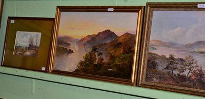 Lot 1128 - F Y Jamieson (20th Century Scottish), View of Loch Lomond, oil on board